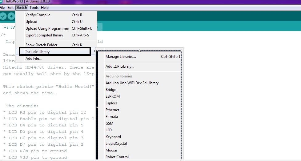 how to download wire library arduino